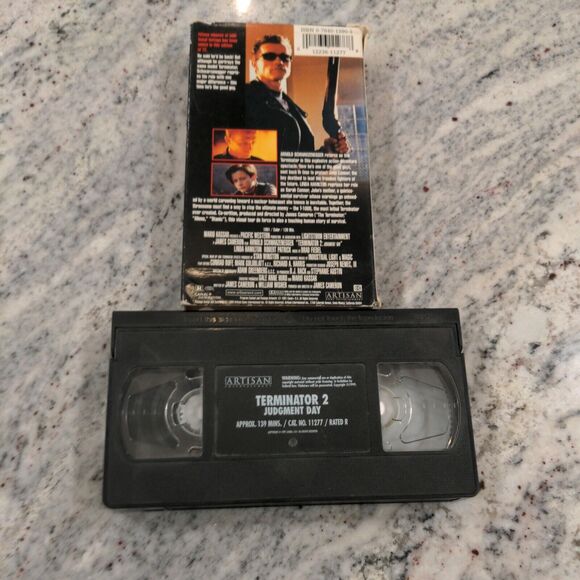 5 VHS Lot: Star Wars Phantom Menace, Terminator 2, The Ride, Power Play, Wedding - Picture 3 of 7